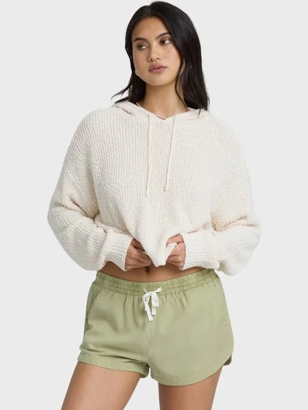 Billabong Olive Green Drawstring Shorts